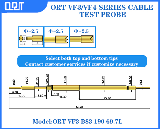 ORT VF3/VF4 series wire harness pins